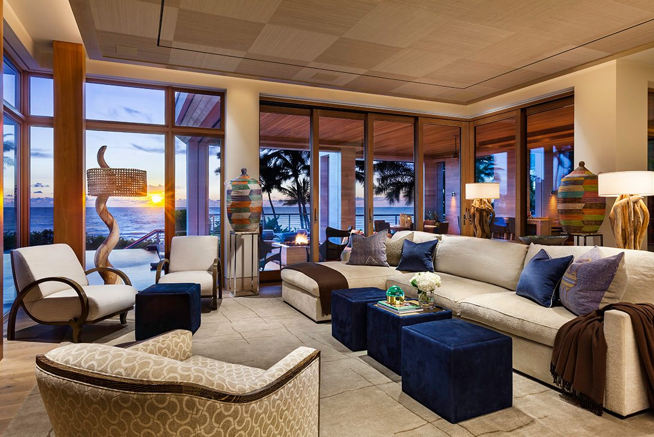 Luxury contemporary living room